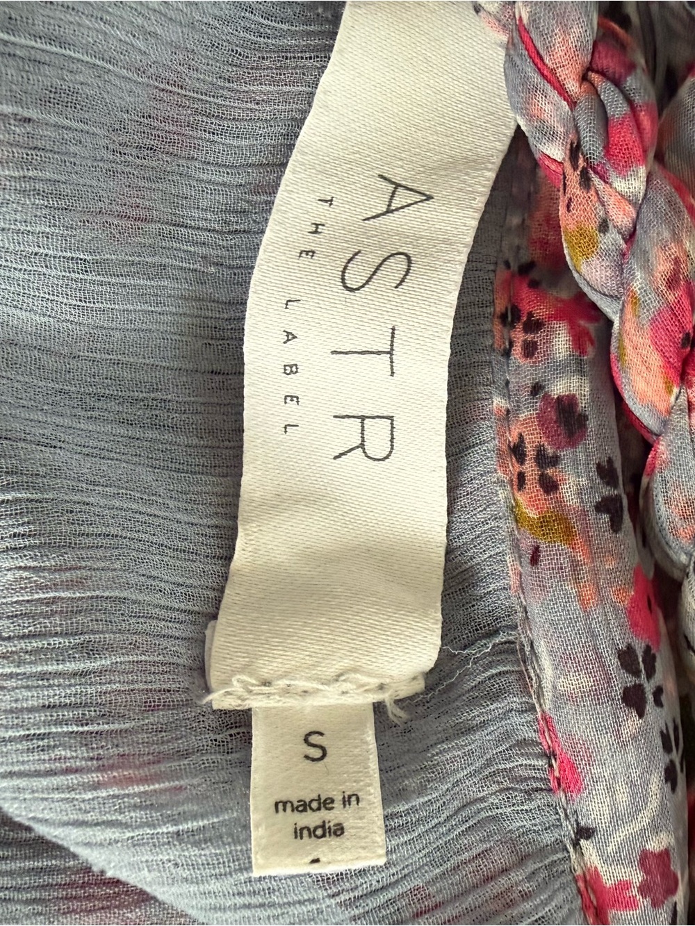 Astr Printed Lavender-Pink Floral V-Neck Tiered Maxi Dress - Picture 6 of 11